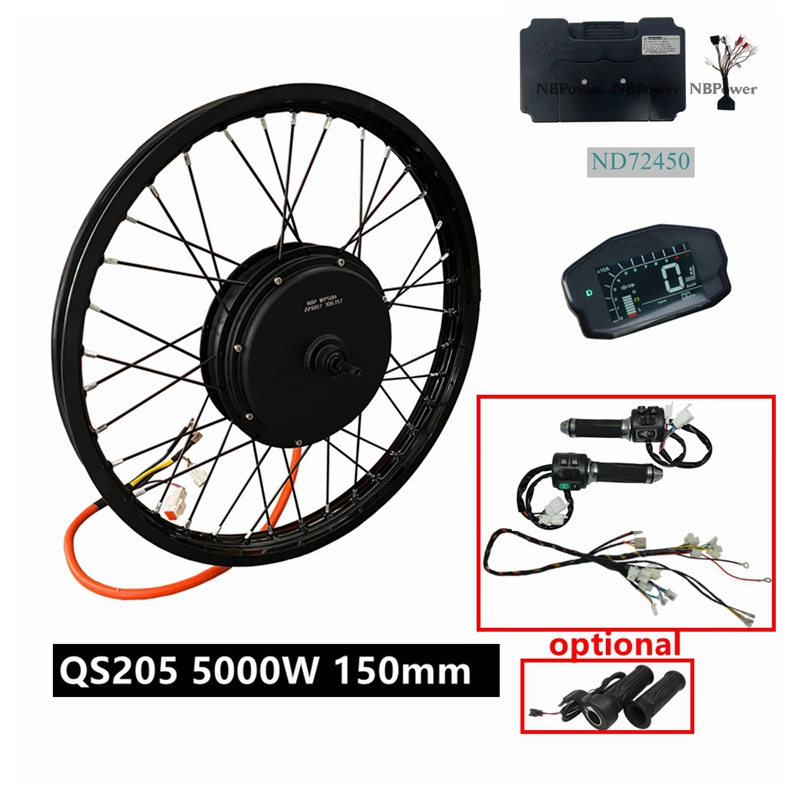 72V 5000W Hub Motor Kit - طقم دراجة كهربائية NBpower/QS205 V3 بقوة