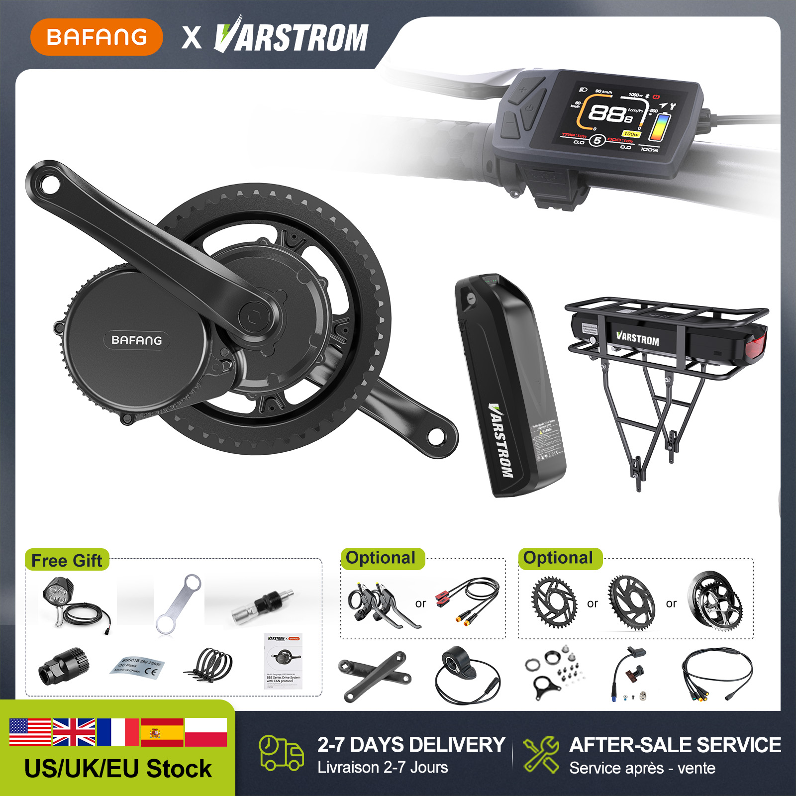 [شحن مباشر من الولايات المتحدة - مراجعة Bafang Bbshd 1000W Conversion Kit وسعره