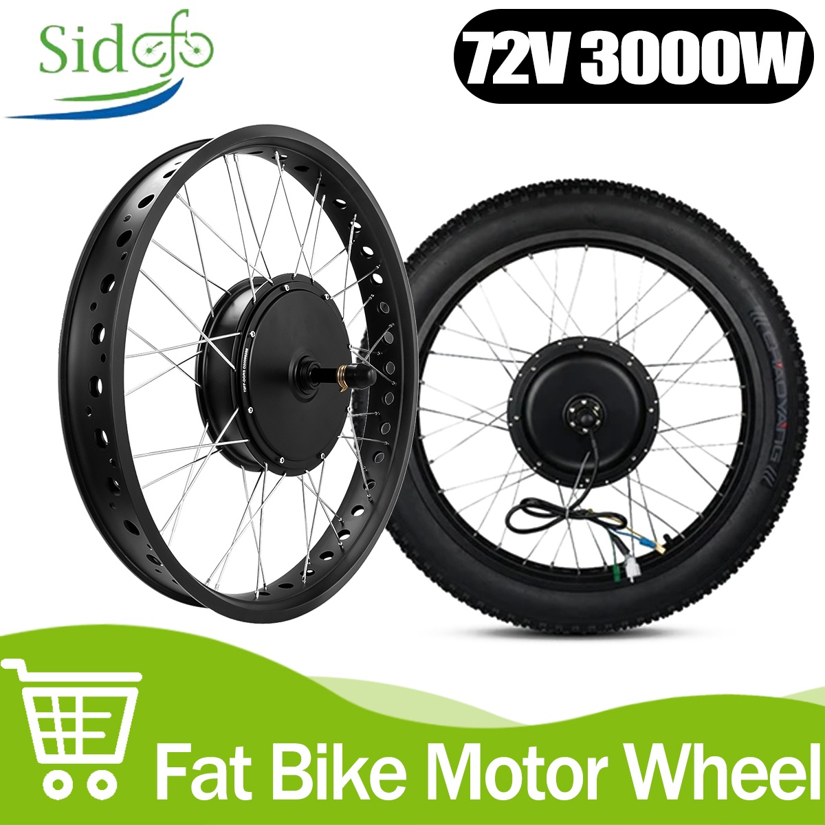 محرك محور بدون تروس 72 فولت 30 - مراجعة 72V 5000W Hub Motor Kit وسعره