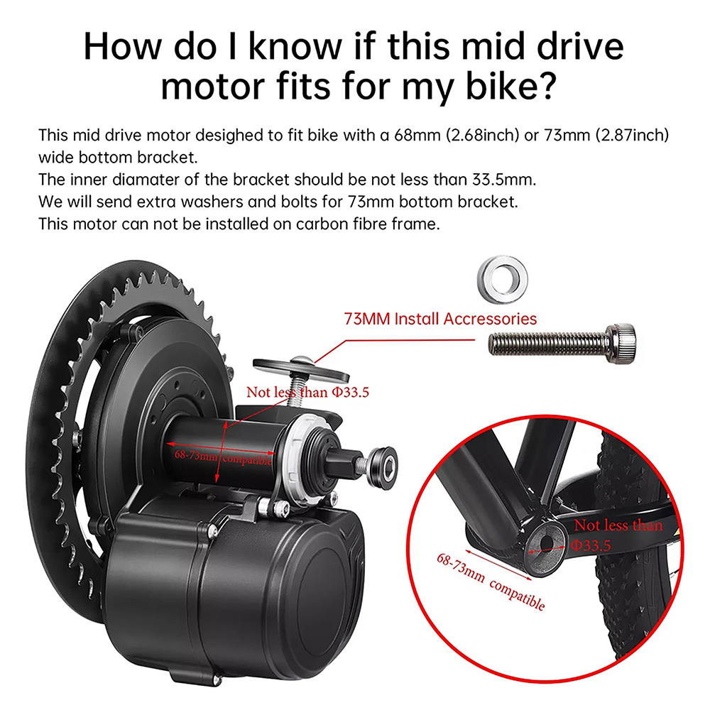طقم محرك كهربائي مركزي للدراجا - مراجعة Tongsheng Tsdz2B Mid Drive Motor وسعره