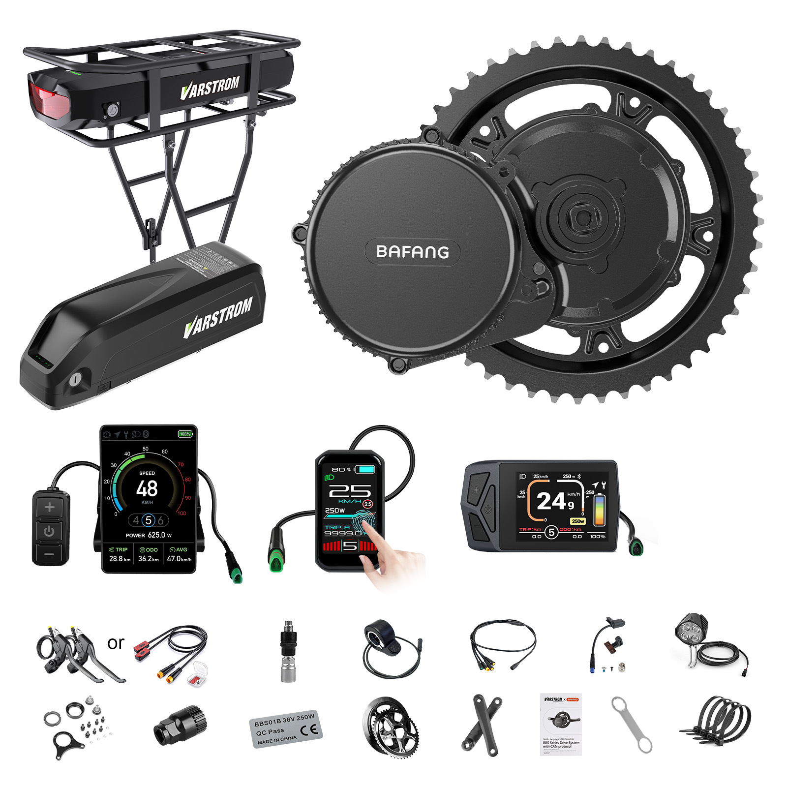 [الشحن إلى الولايات المتحدة] ط - مراجعة Bafang Bbs02B 48V 750W Mid Drive Kit وسعره