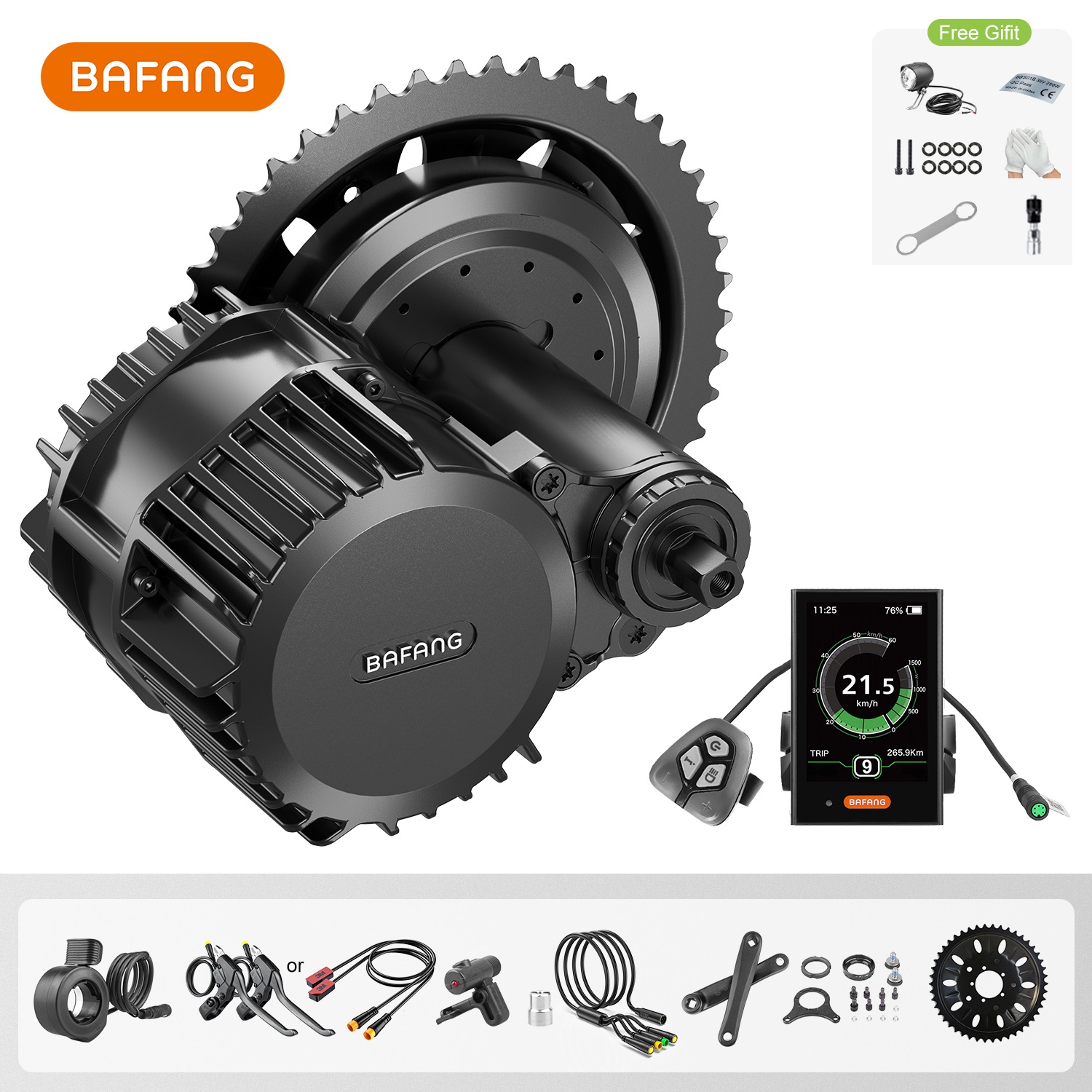 Bafang UART 48 فولت/52 فولت 10 - مراجعة Mid Drive Motor Kit 52V 1000W وسعره