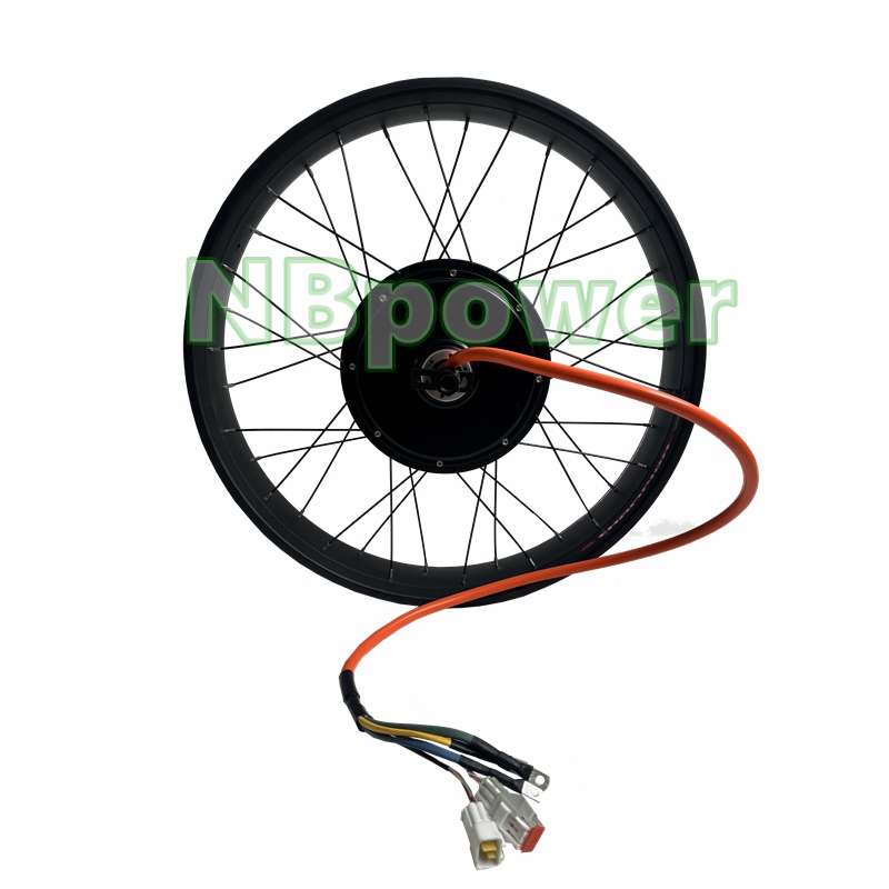 NBpower QS205 72V 5000W 170/19 - مراجعة 72V 5000W Hub Motor Kit وسعره