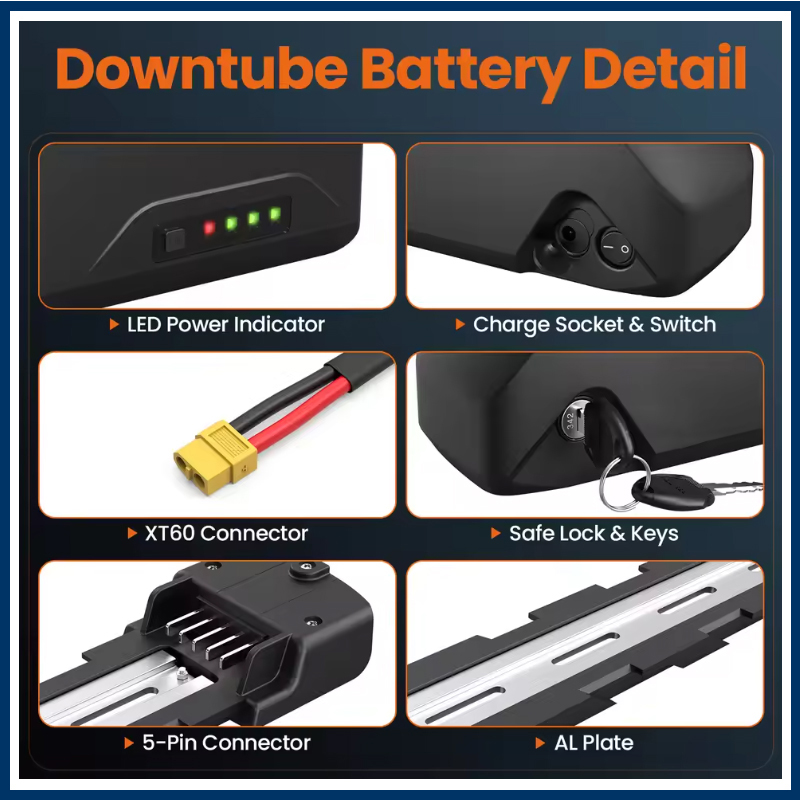 بطارية دراجة كهربائية 36V 48V  - مراجعة Electric Bicycle Battery 72V 30Ah وسعره