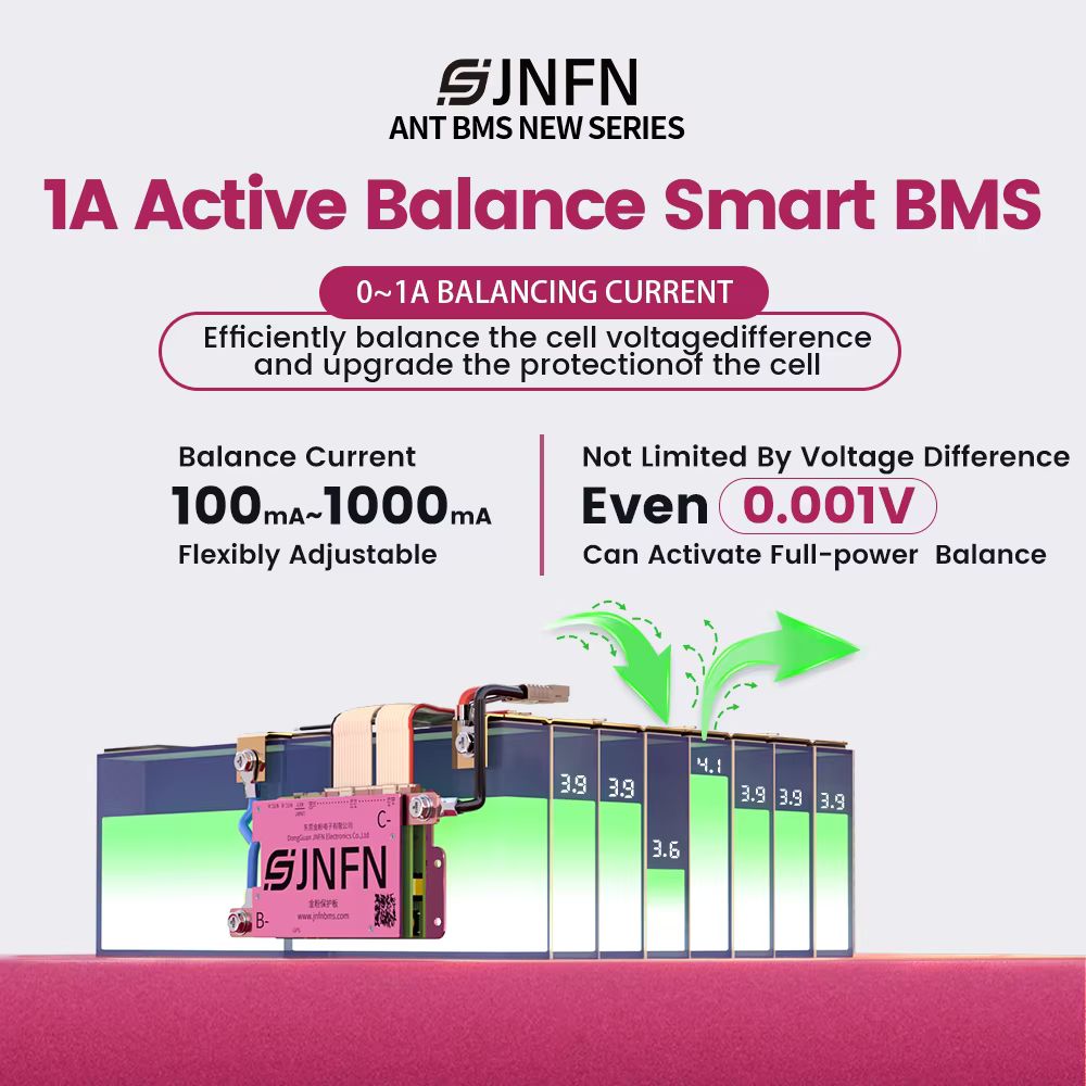 ANT BMS 1A نشط التوازن بطارية  - مراجعة Smart Bms 72V 20S 150A Bluetooth وسعره